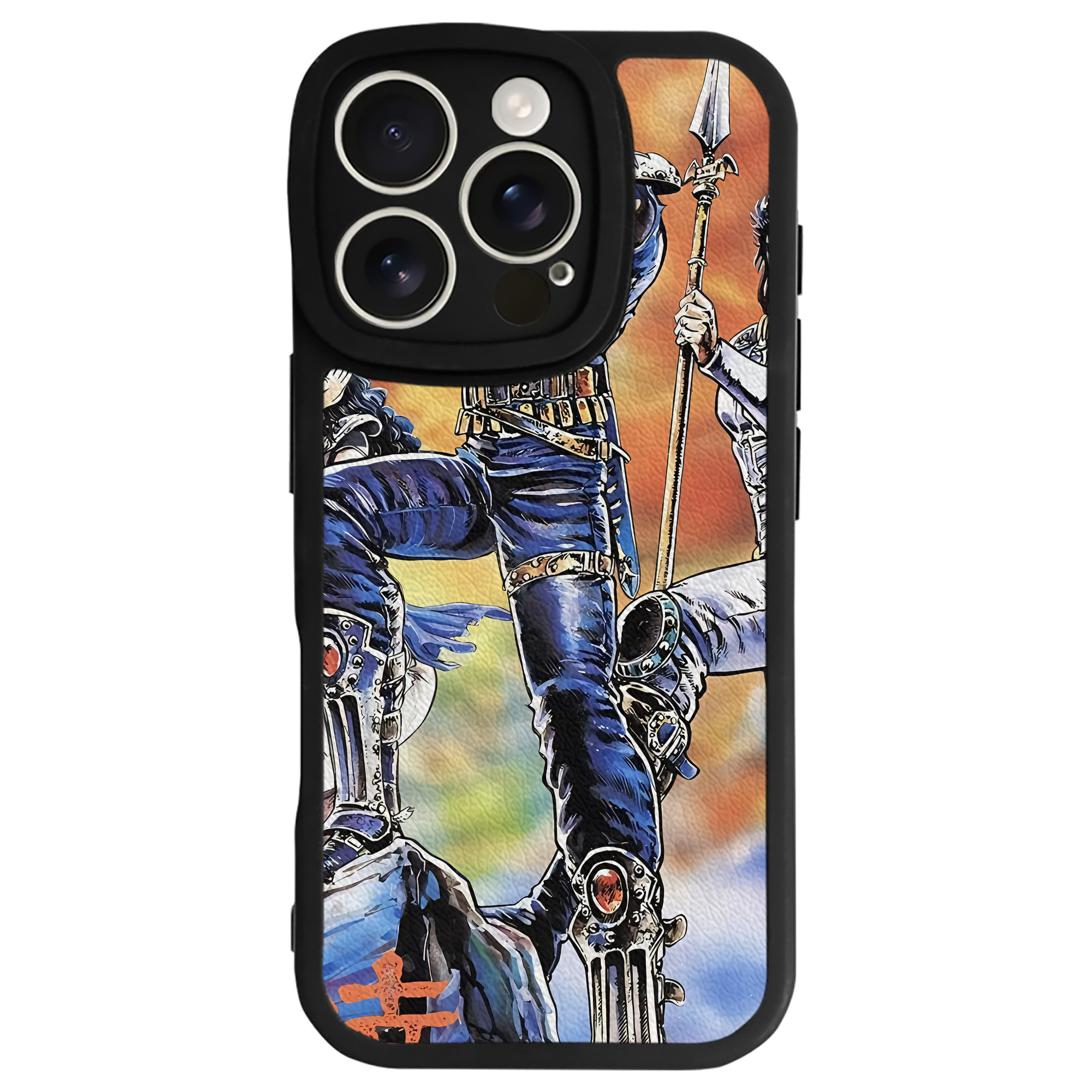 （画像用） 北斗の拳 Fist of the North Star 【iPhone 16シリーズ対応】シリコンスマホケース（レザー調） 材質：シリコン